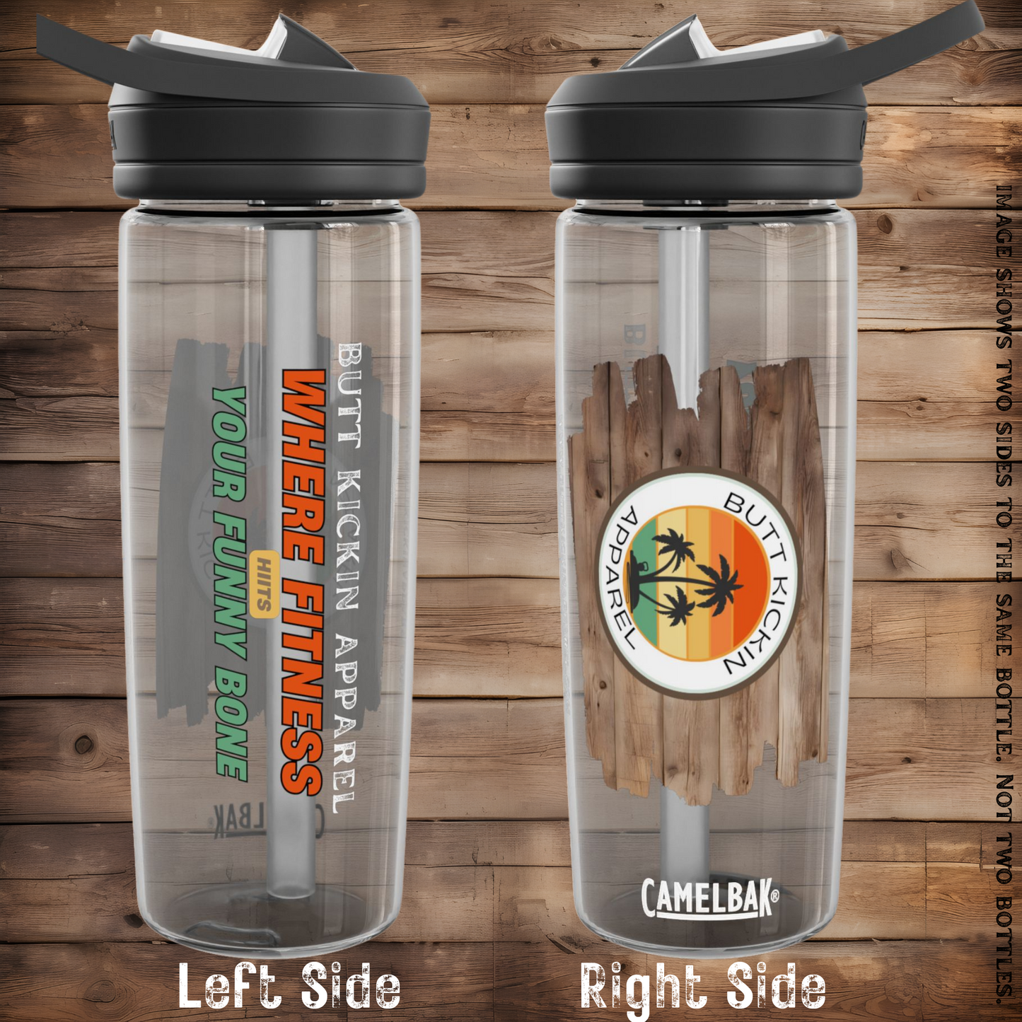 Where Fitness HIITS Your Funny Bone - Water Bottle