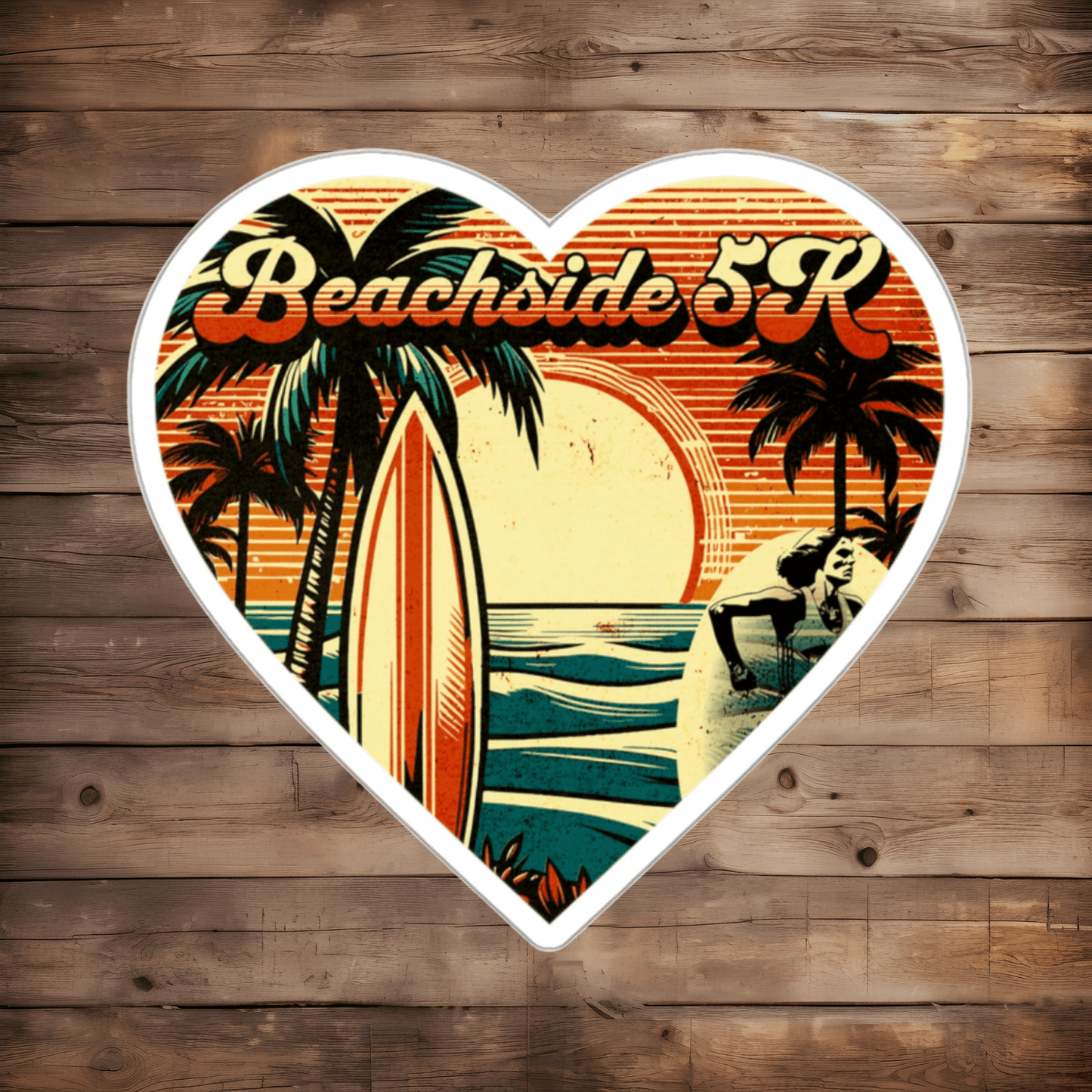 DIE CUT STICKER: BEACHSIDE 5k