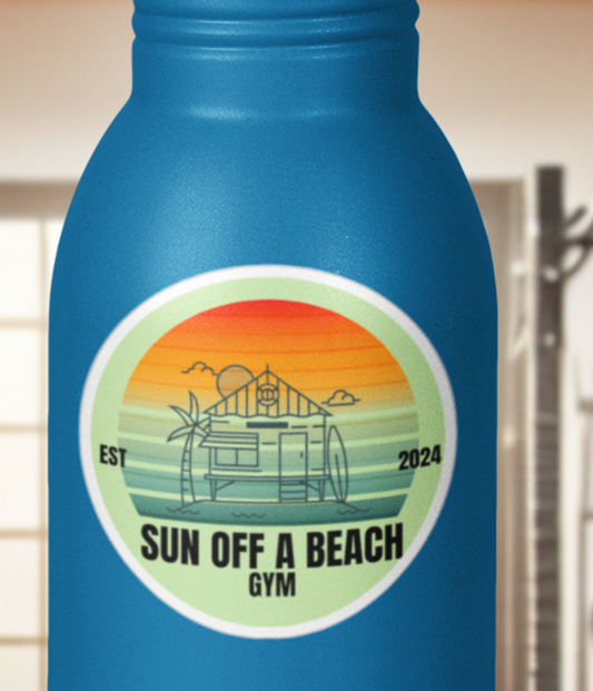 DIE CUT STICKER: SUN OFF A BEACH GYM